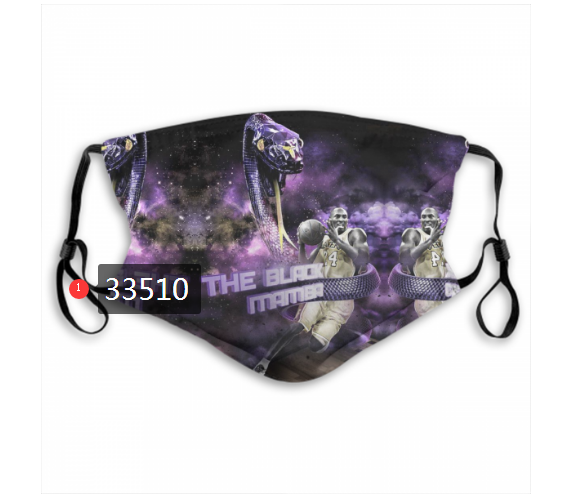 2021 NBA Los Angeles Lakers #24 kobe bryant 33510 Dust mask with filter->nba dust mask->Sports Accessory